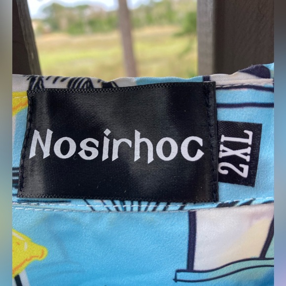 Men’s Christmas Hawaiian Button Down Shirt - Picture 2 of 3